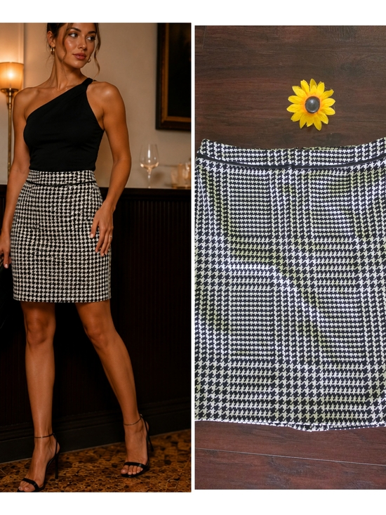Talbots Dresses & Skirts - Talbots Black & White Houndstooth Mini Skirt